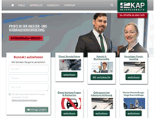Tablet Screenshot of kap-fachanwalt-rechtsanwaelte.de